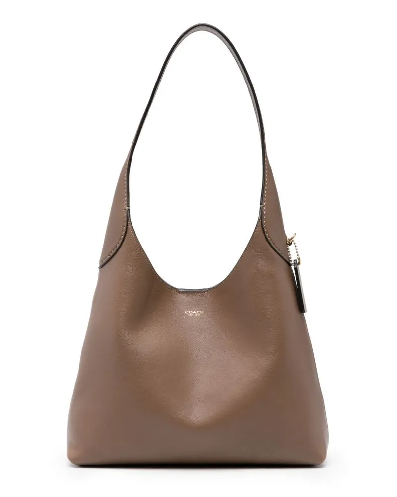 Coach Trainer Brooklyn 28 Leder -Hobo -Tasche Dove