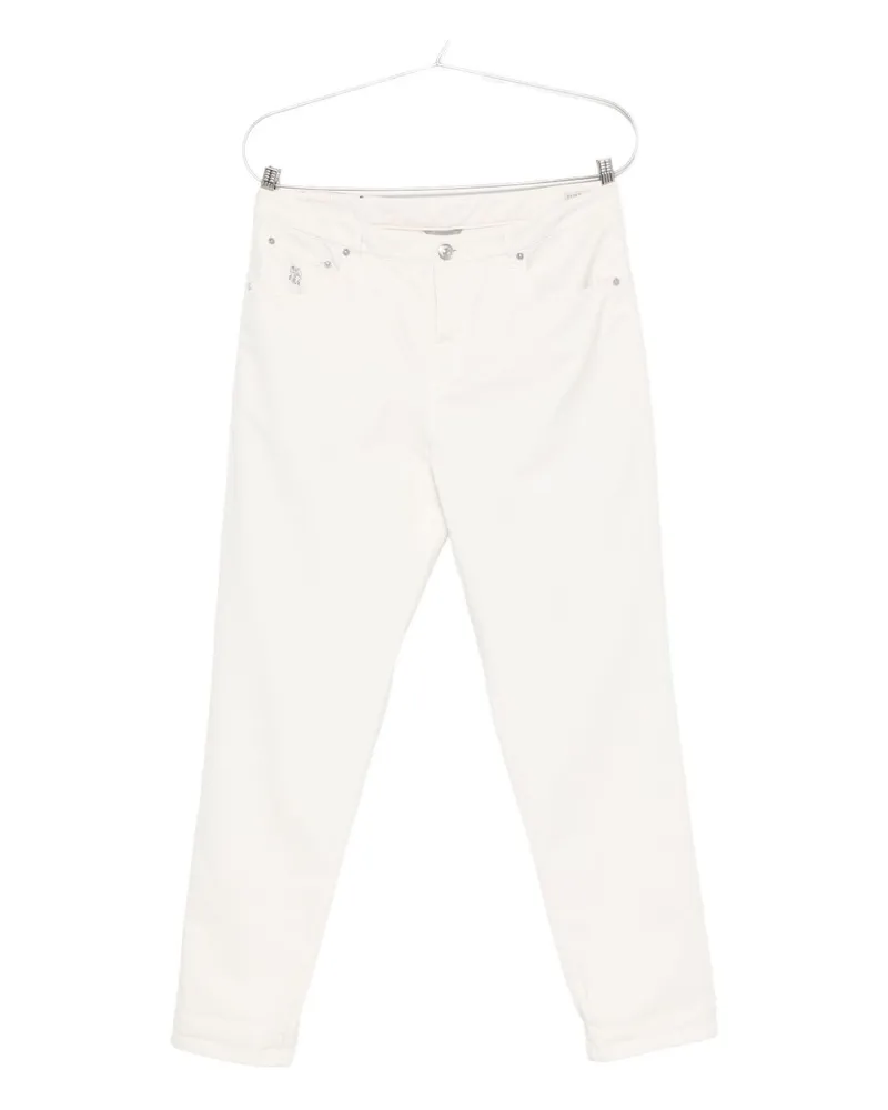 Brunello Cucinelli Baumwollhose White