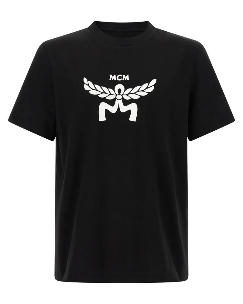 MCM bedrucktes T -Shirt Black