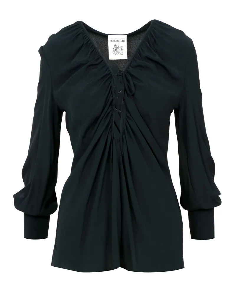 Semicouture Halbblutshemden schwarz Black