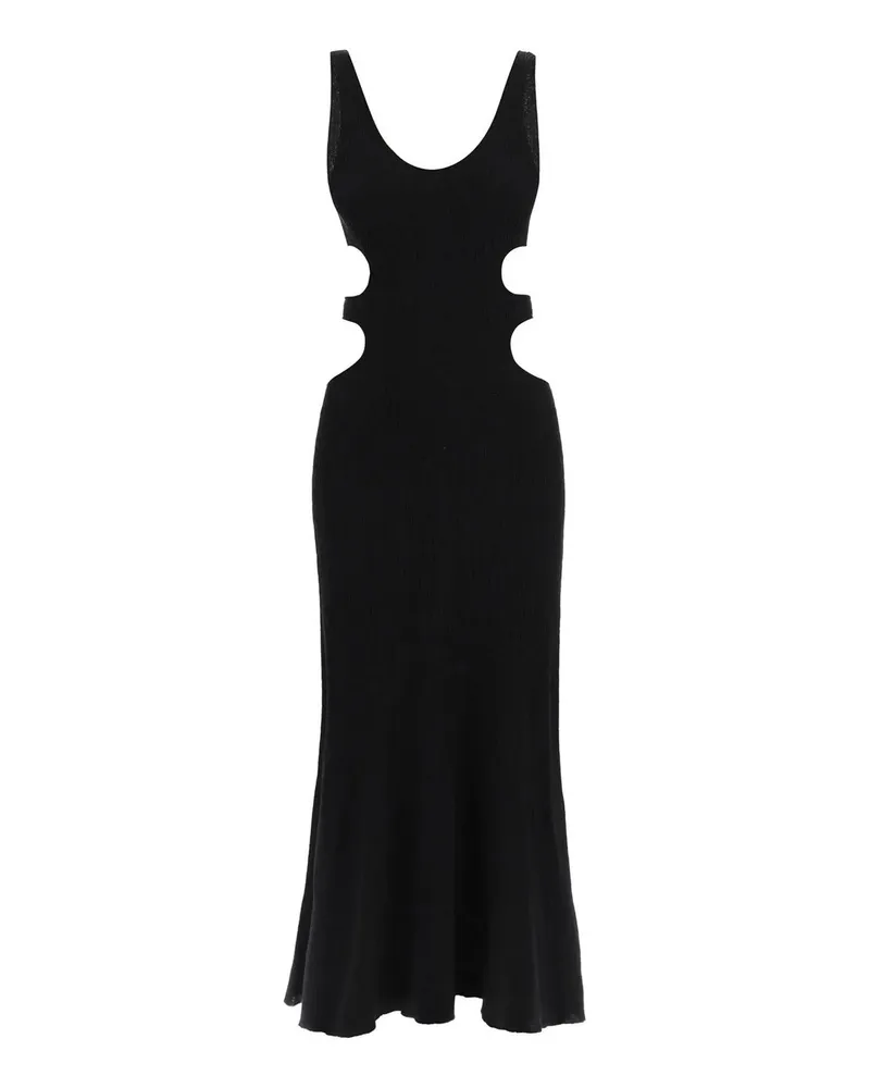 Chloé geschnittenes gestricktes Kleid Schwarz