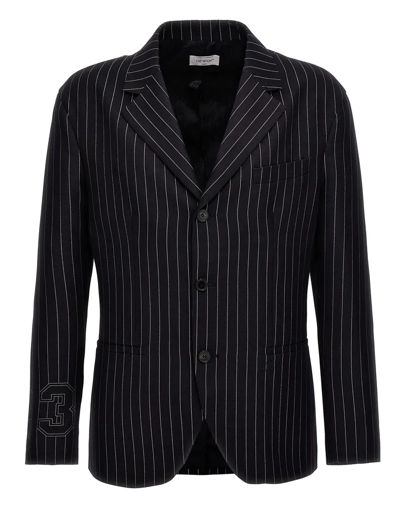 OFF-WHITE 23 Pinstripes 'Blazer Blue
