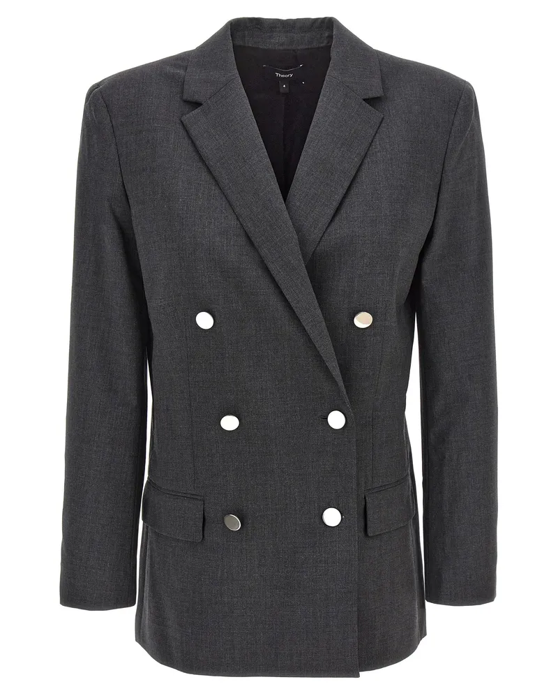 Theory Theorie 'Boxy' Blazer Gray
