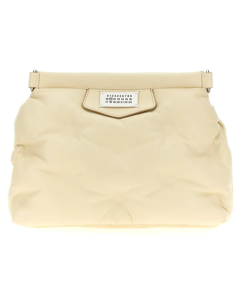 Maison Margiela Glam Slam Classique Small' Crossbody Tasche Beige