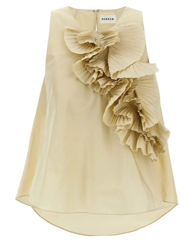 P.A.R.O.S.H. P.A.R.O H. 'Pimpy' Top Beige