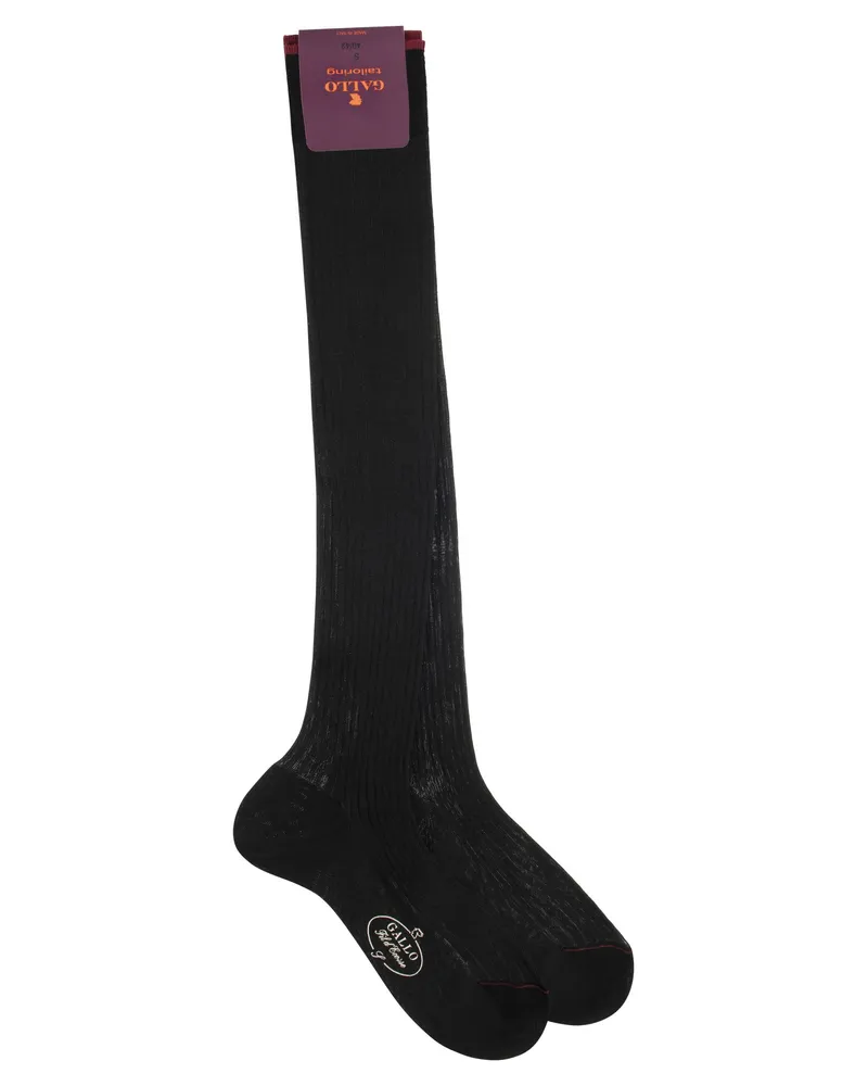 Gallo lange Baumwollsocken Schwarz