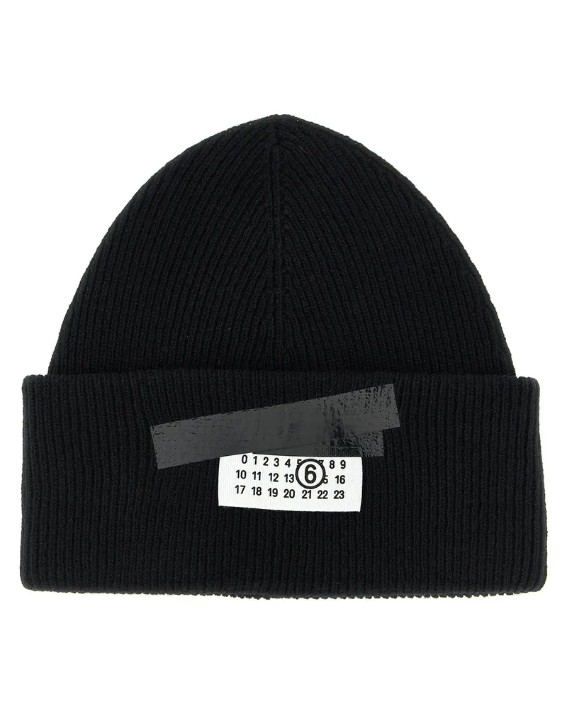 Maison Margiela Numeric Signature Mm6“-Kappe Black