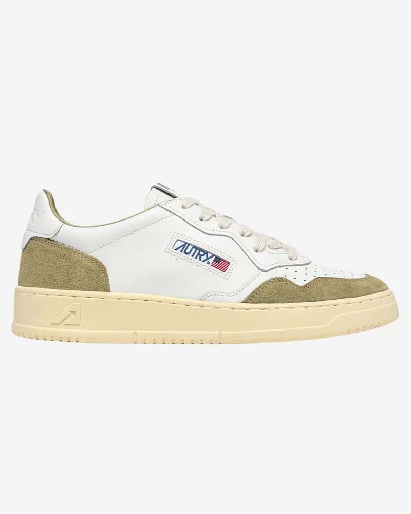 AUTRY Medalist niedrige Ledersneaker Green