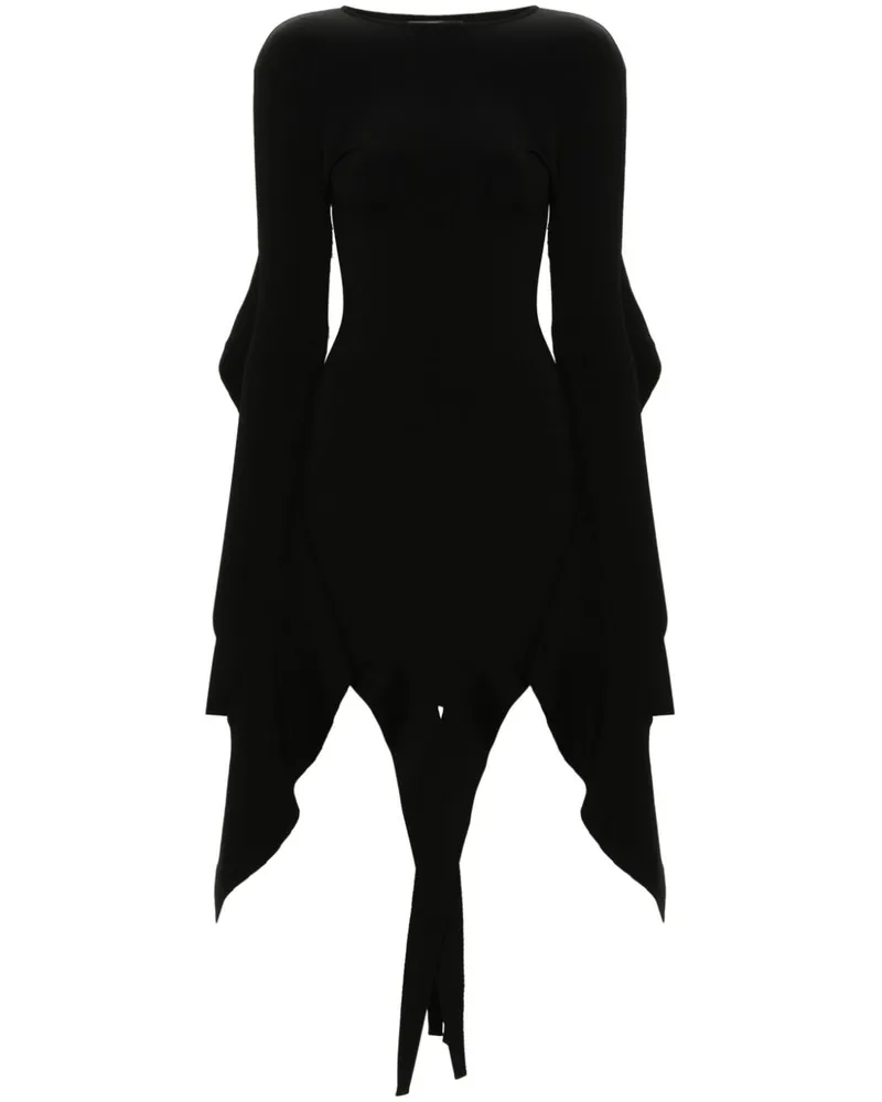 Thierry Mugler Asymmetrisches Mini -Kleid Black