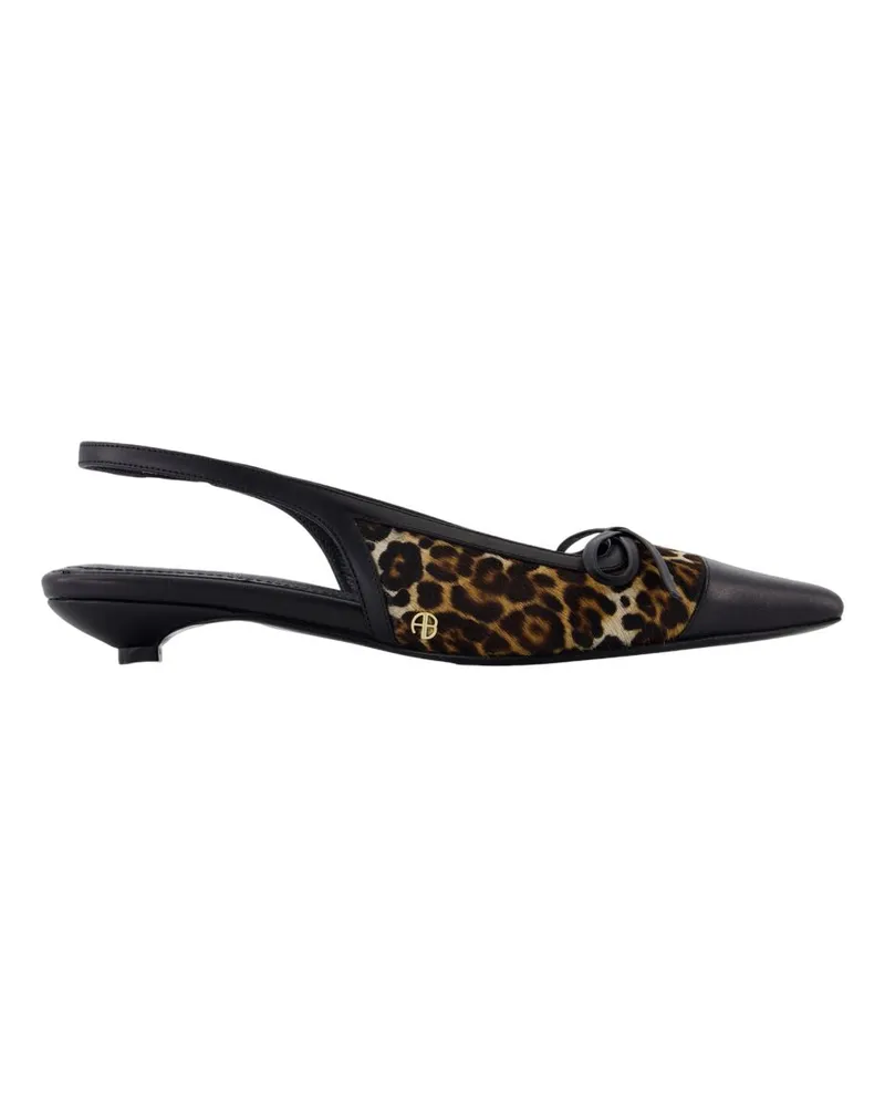 Anine Bing Zoey Sandalen  Leder schwarz Black