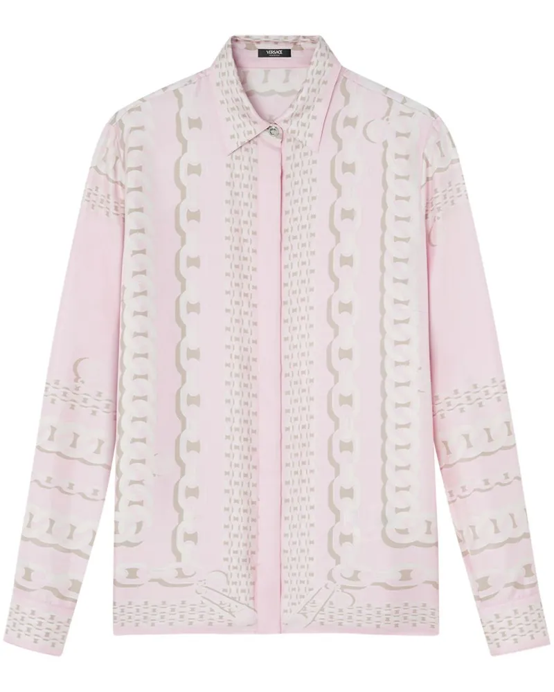 Versace Versace Treasure Seidenhemd Pink