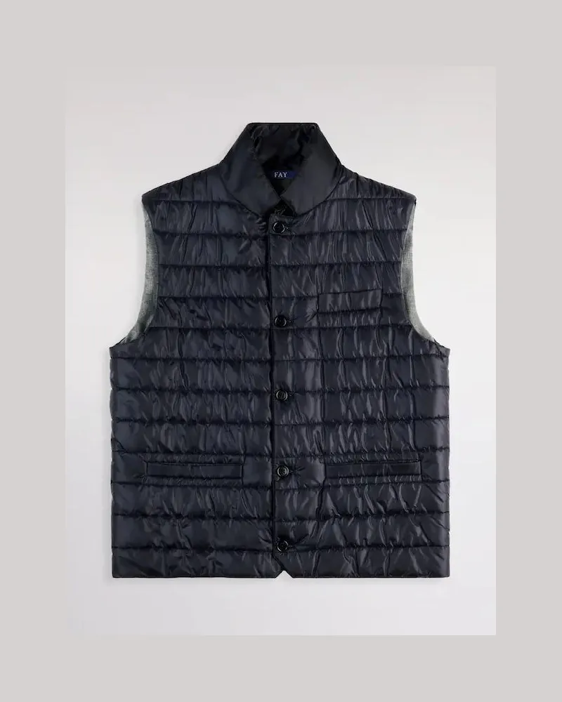 Fay Steppweste mit Revers Blue