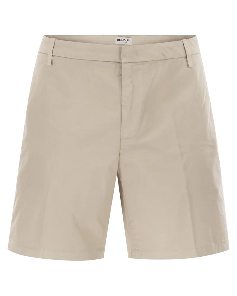Dondup Manheim Cotton Gabardine Bermuda Shorts Light