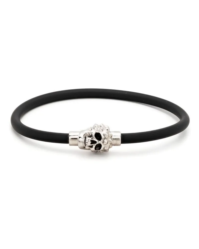 Alexander McQueen Alexander MC Queen Skull Gummi -Armband Black