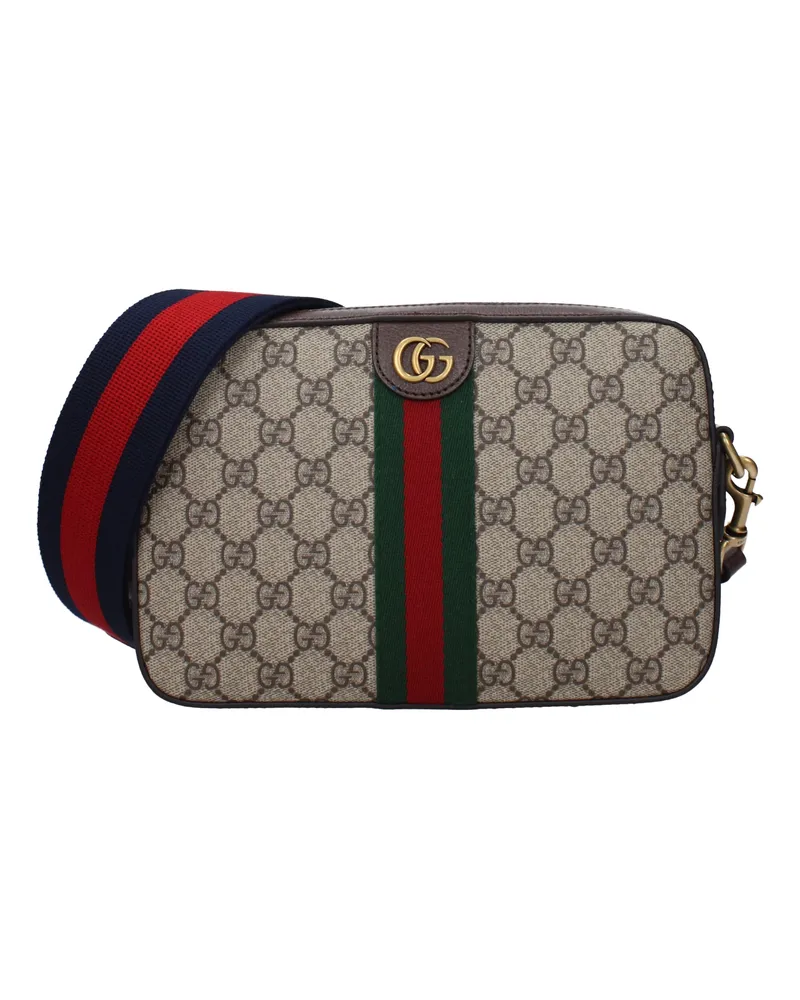 Gucci Ophidia Umhängetaschen für Herren Stoff in Beige/Ebenholz -