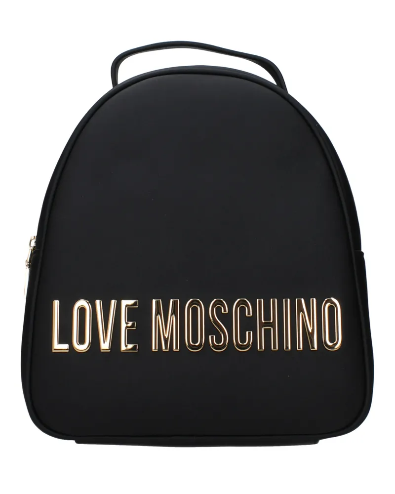 Moschino Rucksäcke und Umhängetaschen, umweltfreundlich, für Damen, Polyurethan, Schwarz -