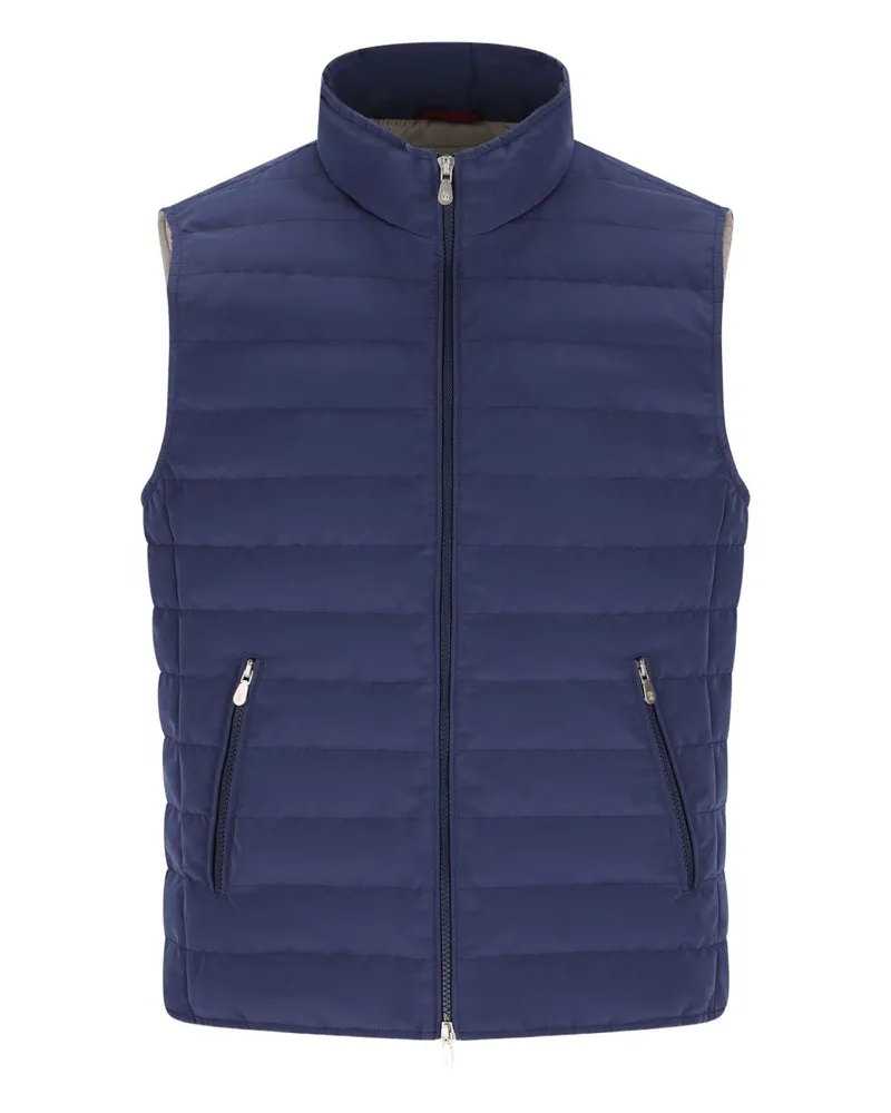Brunello Cucinelli Daunenweste Blue