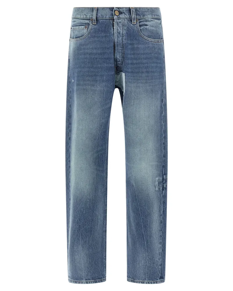 Maison Margiela Patch-Jeans Blue