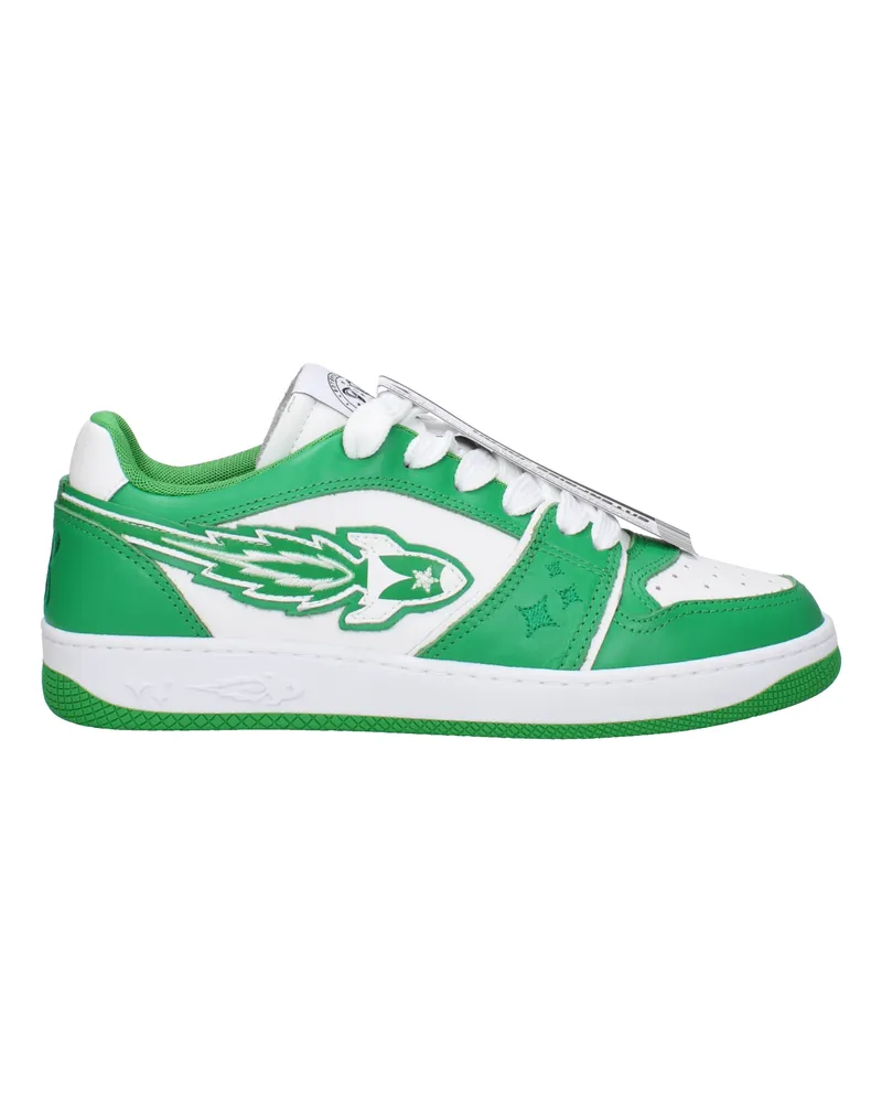 ENTERPRISE JAPAN Sneakers Rocket Herrens Leder Grün/Weiß -