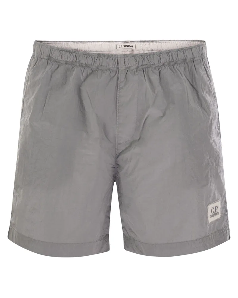 C.P. Company Schwimmshorts in Eco Chrome R Grey
