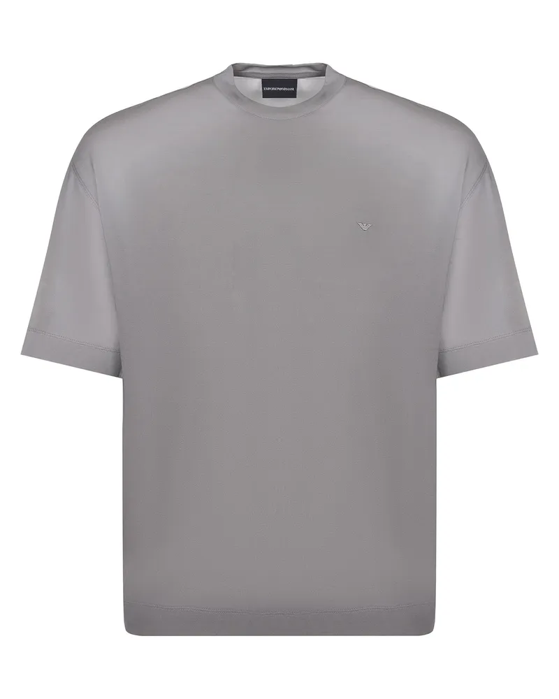 Emporio Armani T -Shirt aus Baumwolle Grey
