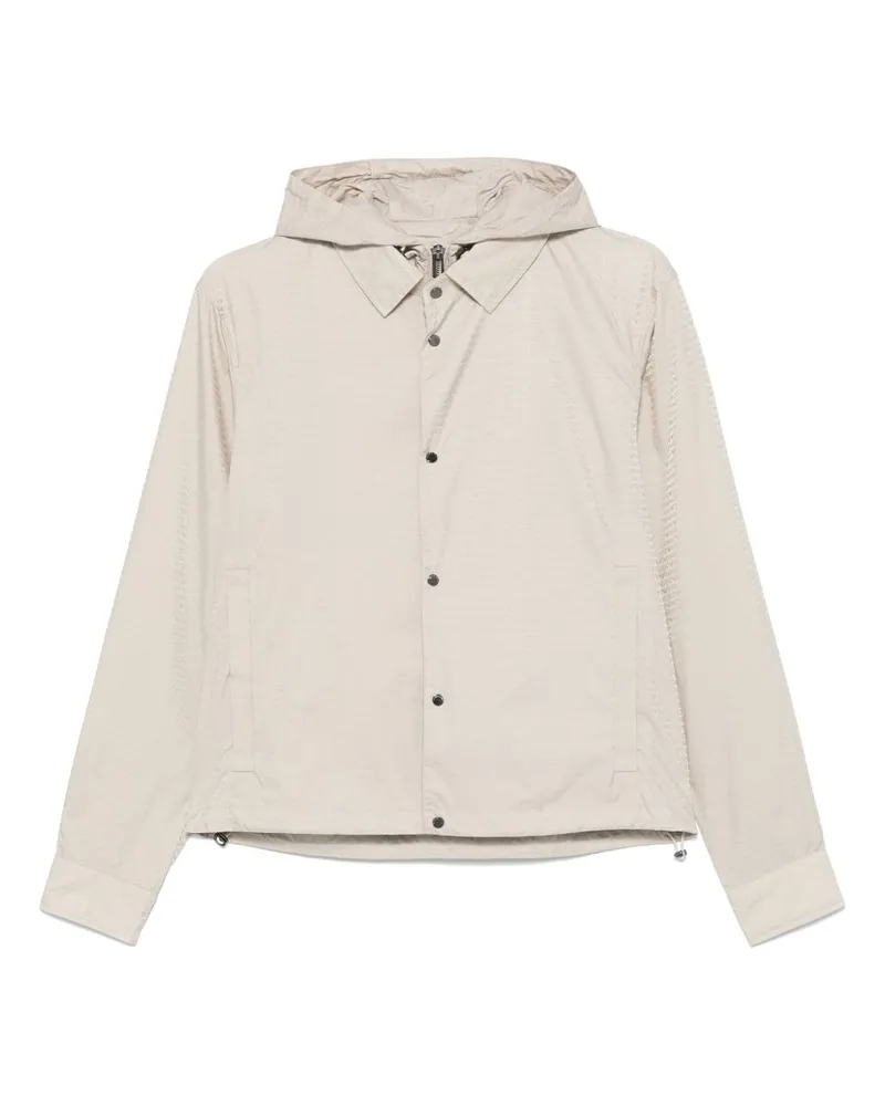 Emporio Armani Nylon Kapuzenjacke Beige