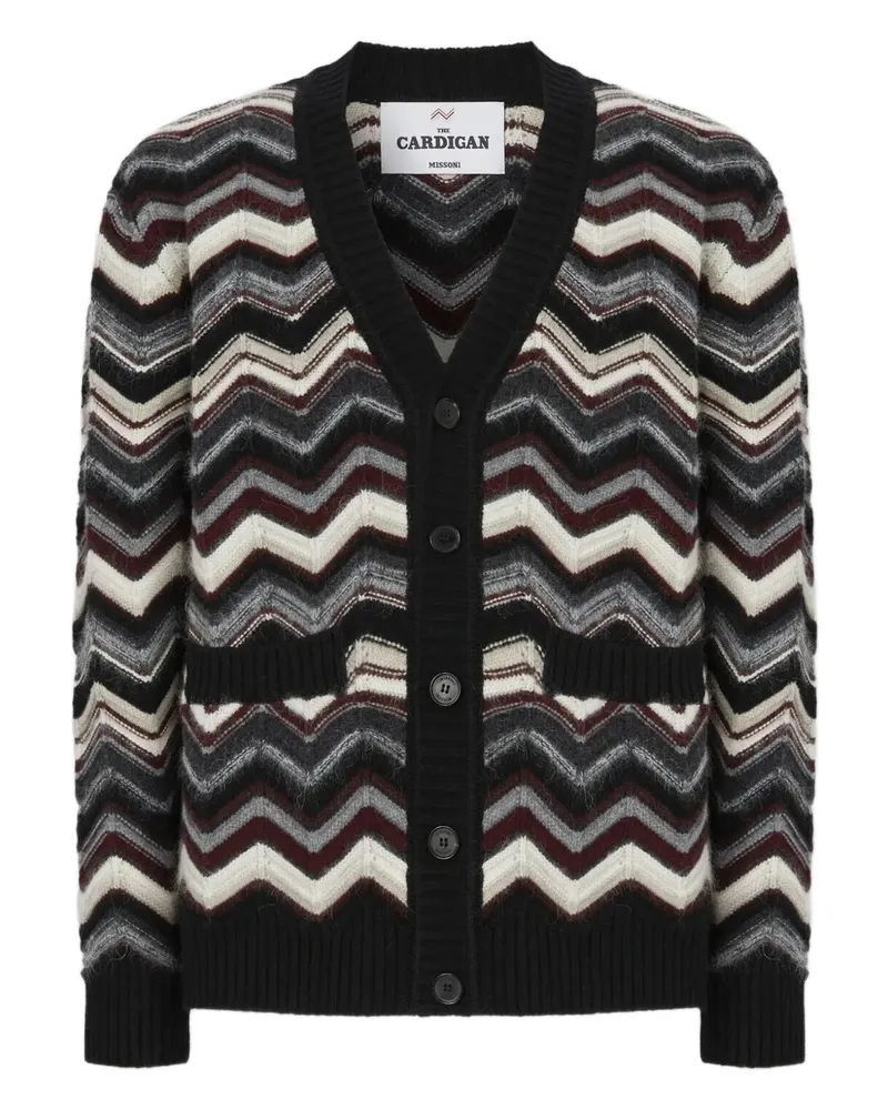 Missoni Chevron Muster Cardigan Dark