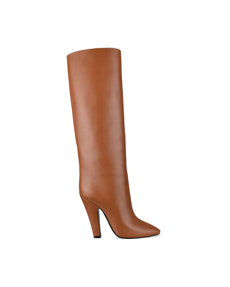 Saint Laurent Tube 68 Stiefel Brown