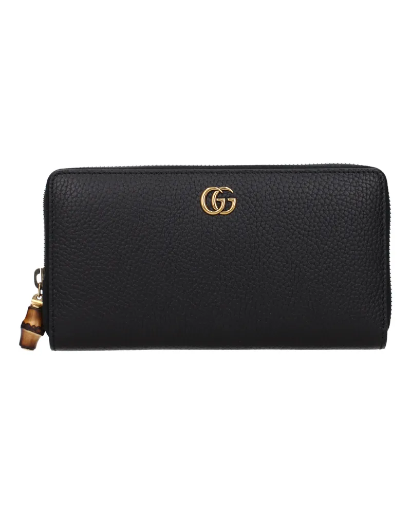 Gucci Damens Geldbörse aus schwarzem Leder -