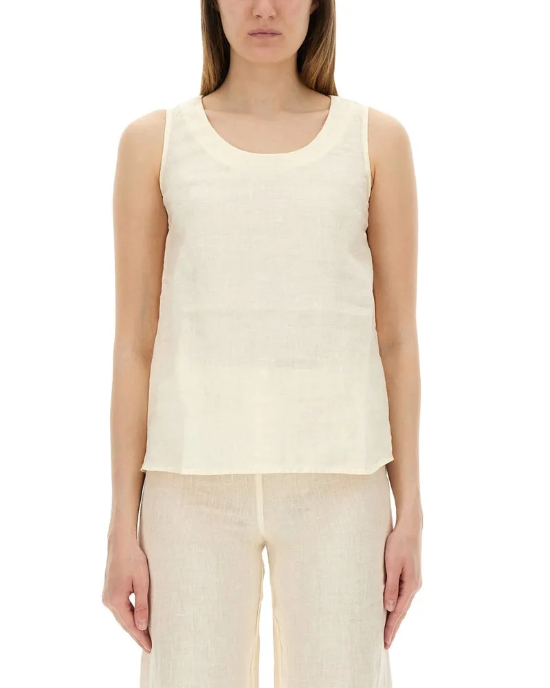 120% Lino Leinenoberteil Beige