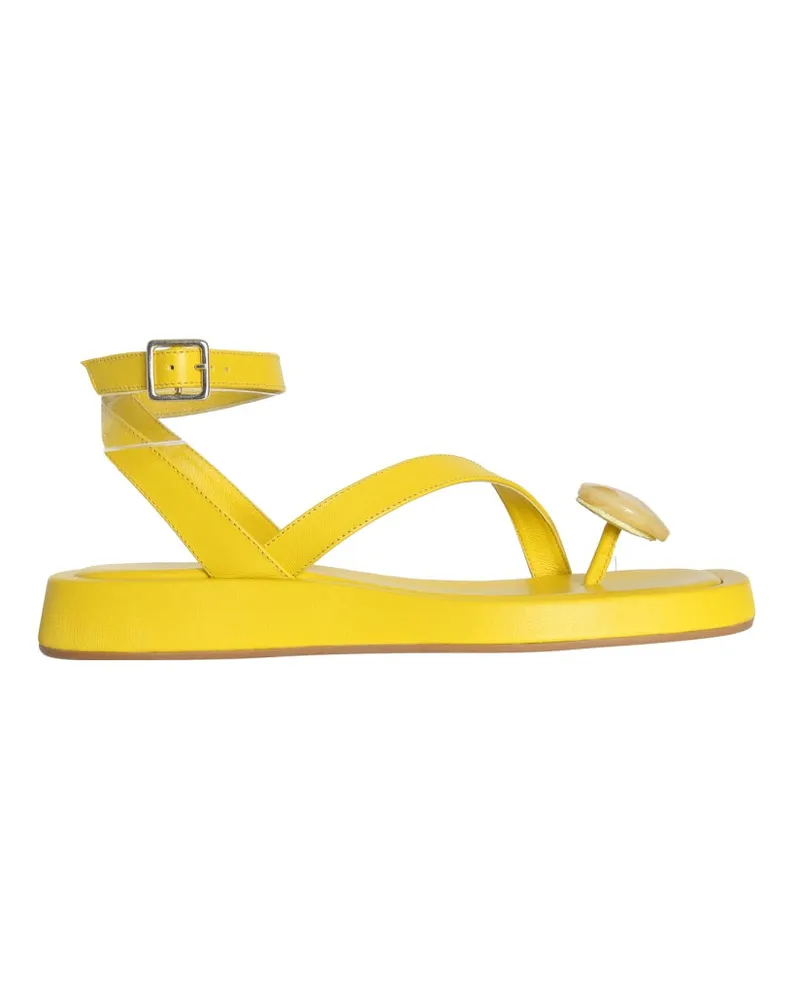 Gia Borghini Rosie 18 Gia/RHW Ledersandalen Yellow
