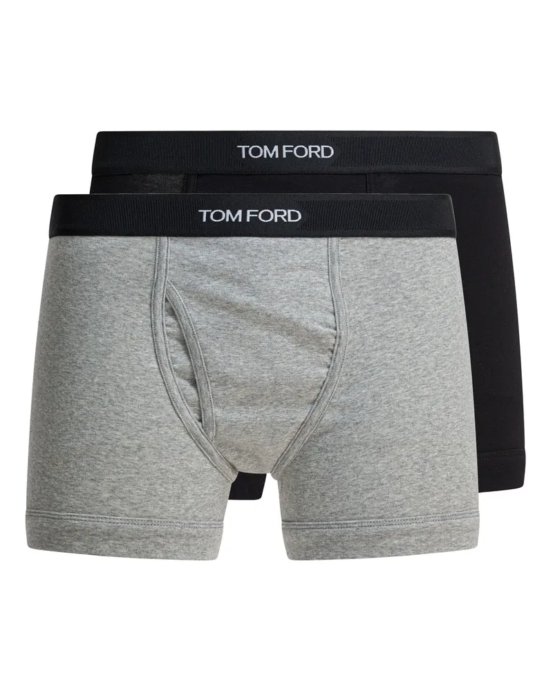 Tom Ford Baumwoll-Boxershorts mit Logo Black