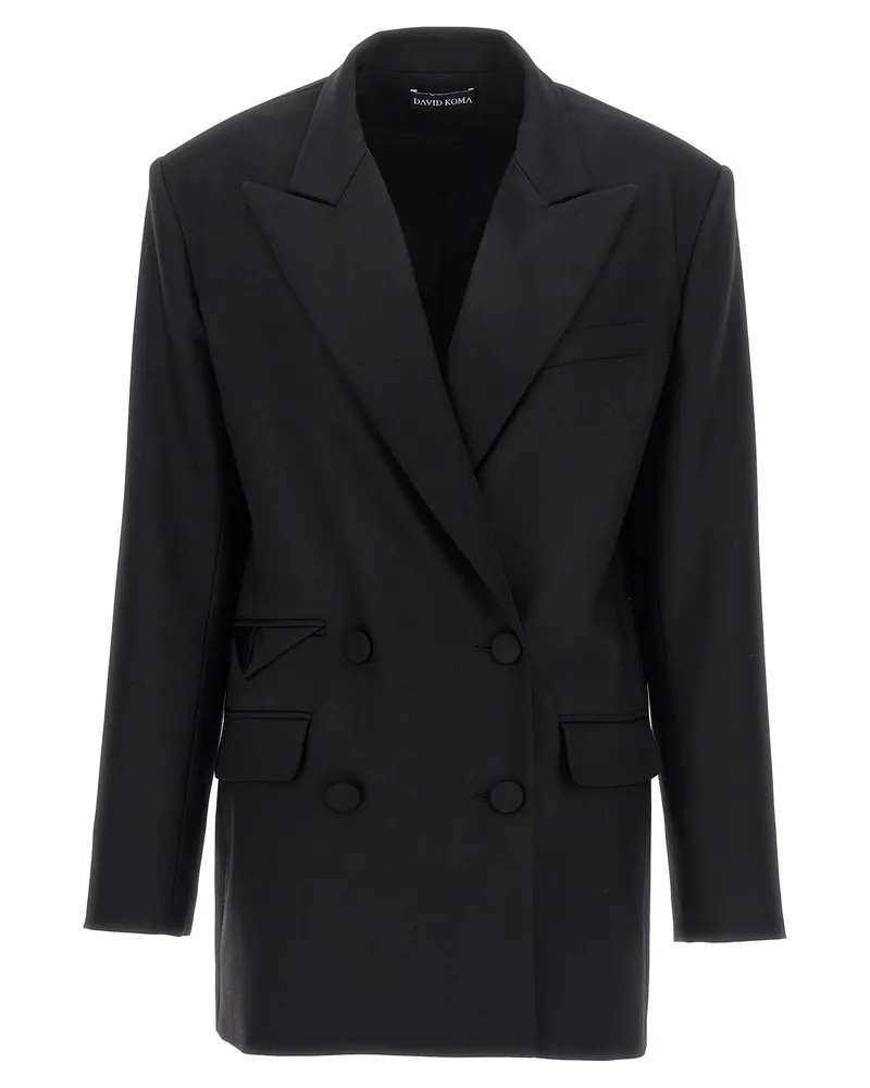 David Koma maßgeschneiderter Tuxedo' Blazer Black