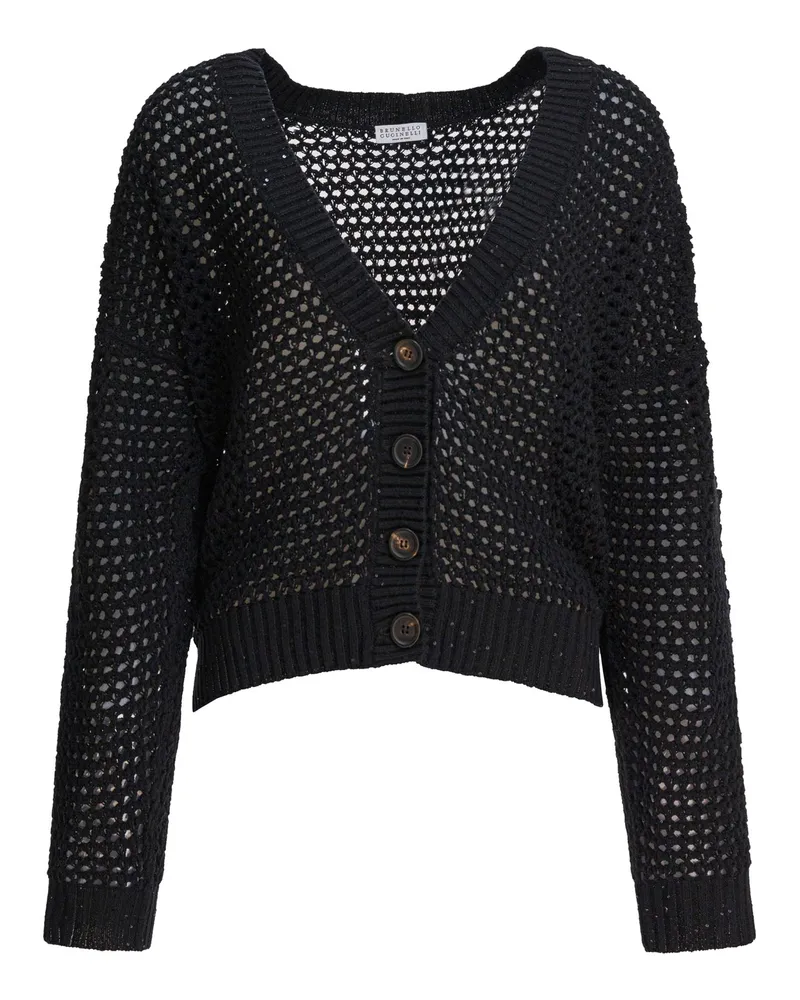 Brunello Cucinelli Baumwoll-Cardigan Black