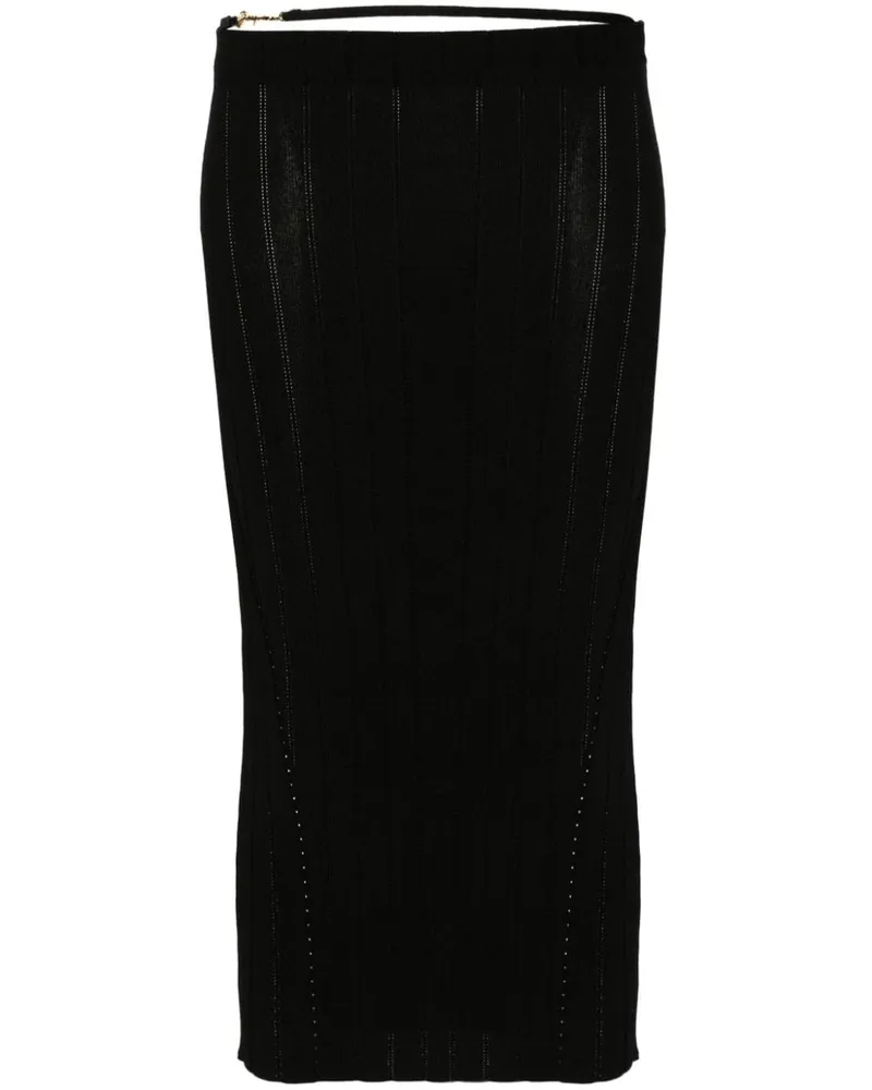 Jacquemus la Jupe Pralu Midi Rock Black
