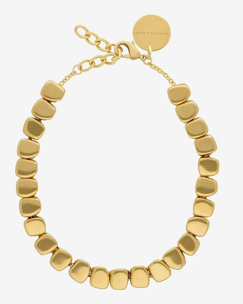Vanessa Baroni Mini Bio -Form -Halskette Golden
