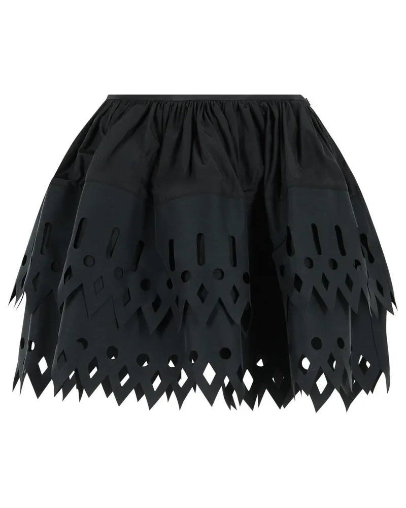 Blumarine Schwarzer Rock „Tech“ aus Baumwollmischung von Black