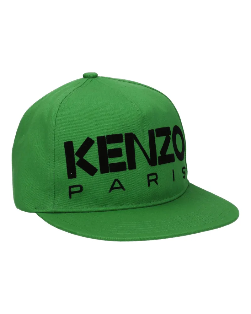 Kenzo Herrens Baumwollhut Grün/Schwarz -