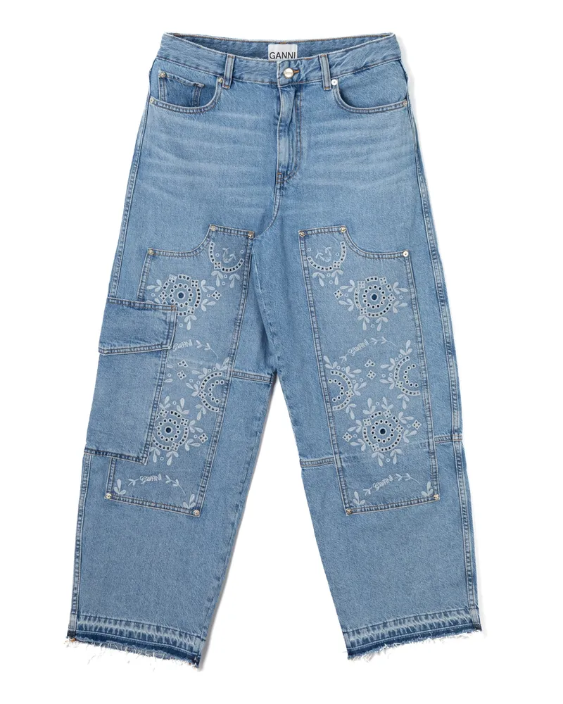 Ganni Hosen Blue