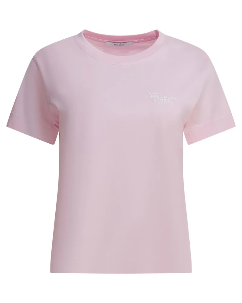 Givenchy Fitted“ T-Shirt mit Rundhalsausschnitt Pink