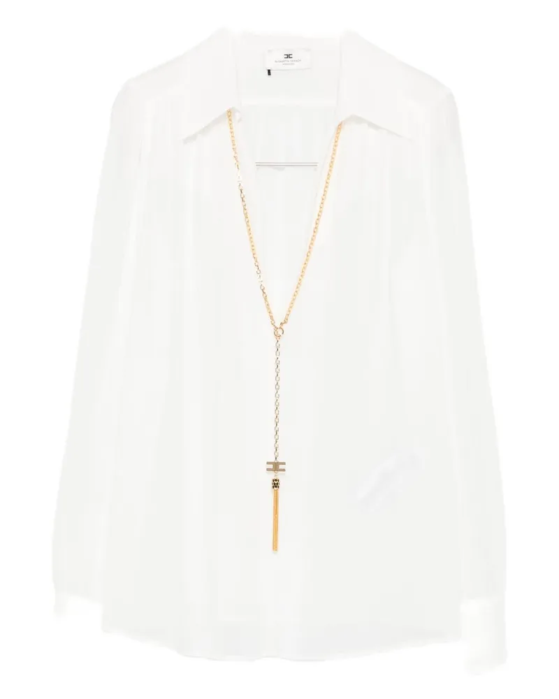 Elisabetta Franchi gegen Nackenhemd Ivory
