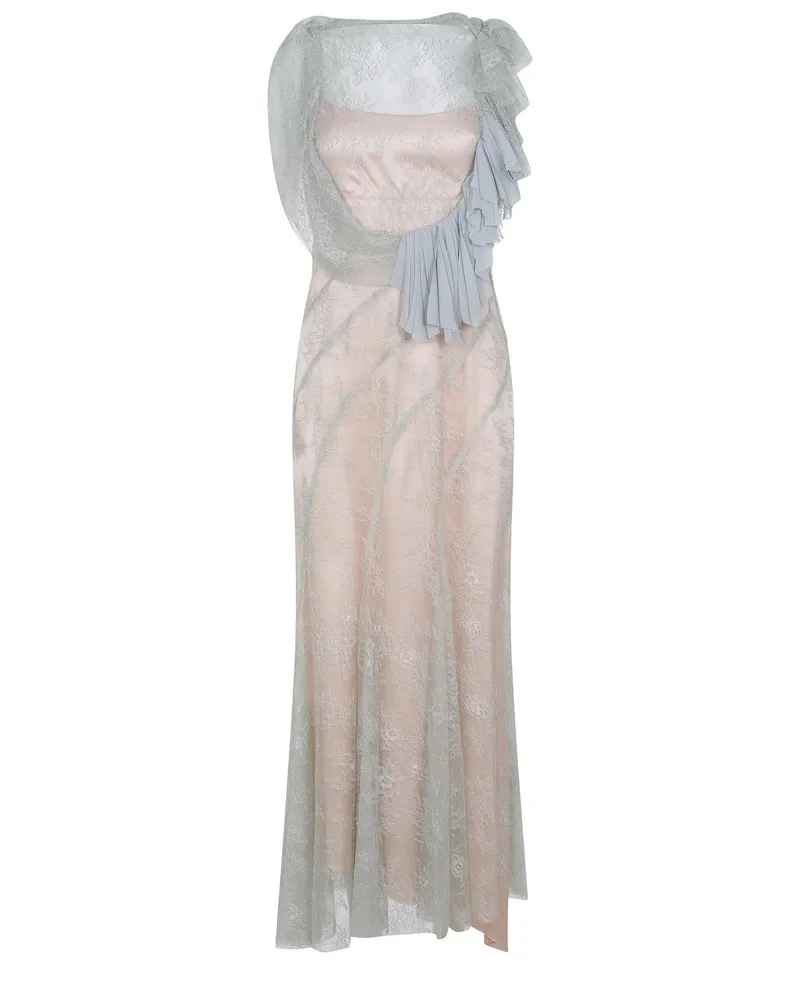 Alberta Ferretti Kleid aus Polyamid Grey
