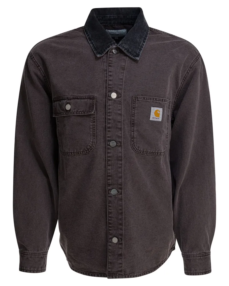 Carhartt WIP Mitch“ Overshirt-Jacke Brown