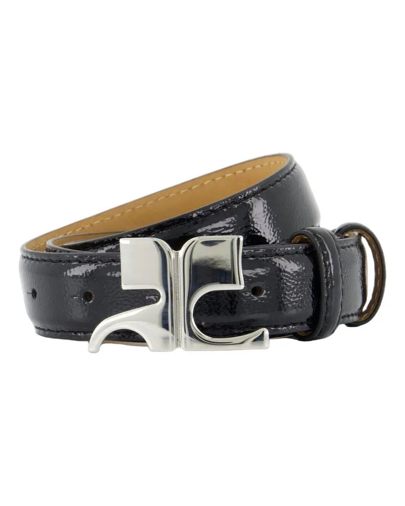Courrèges Wechselstromgürtel -Courreves Leder schwarz Black