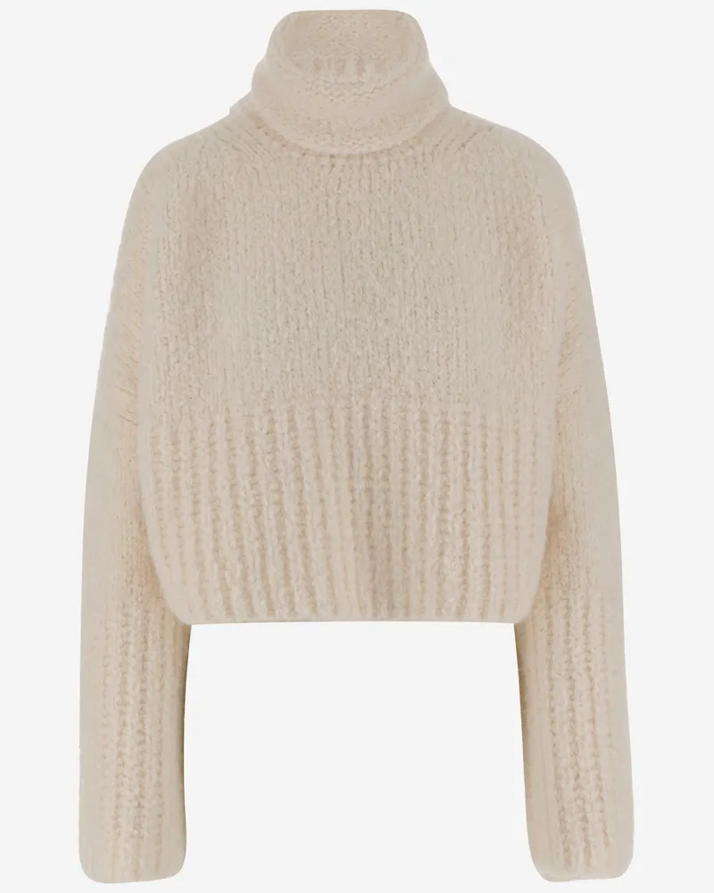 Sa Su Phi Cashmere Mixer Rollkragenpullover White