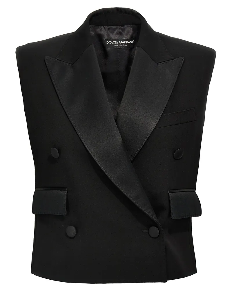 Dolce & Gabbana Tuxedo Gilet Black