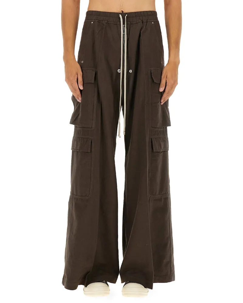 DRKSHDW by Rick Owens Double Cargo Jumbo Belas" Hosen Brown