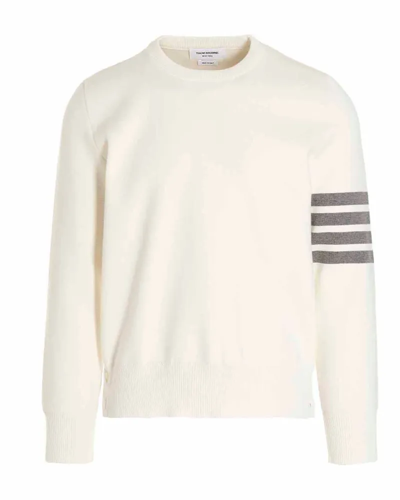 Thom Browne 4 Bar' Pullover White