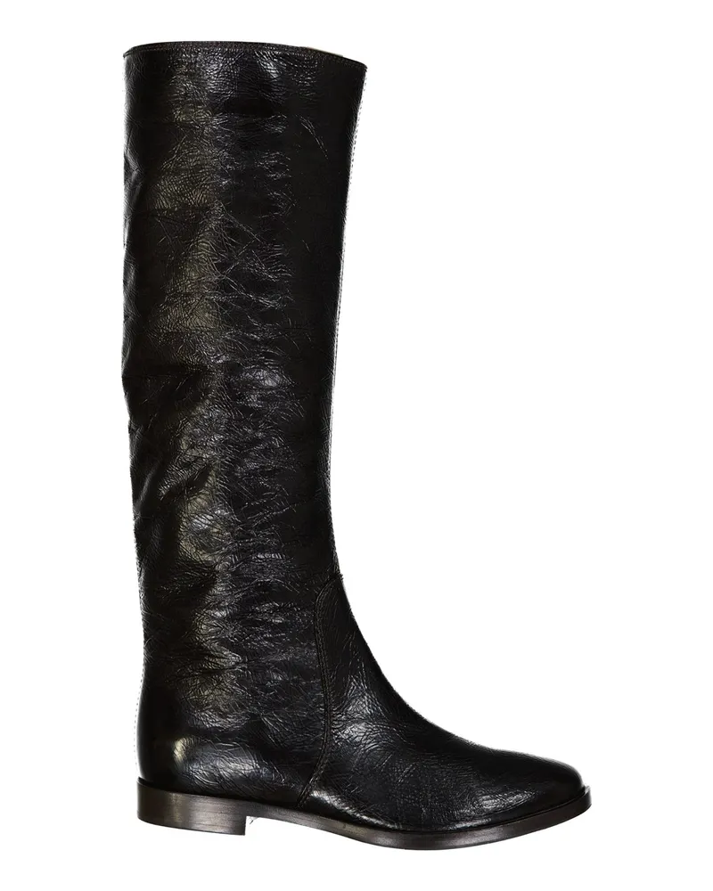 Sergio Rossi Lederstiefel Black