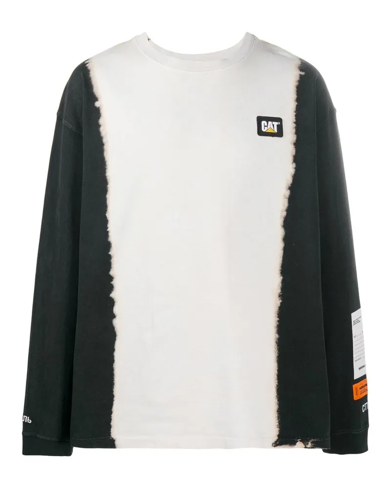 Heron Preston Pinselstroke Druck T -Shirt Schwarz
